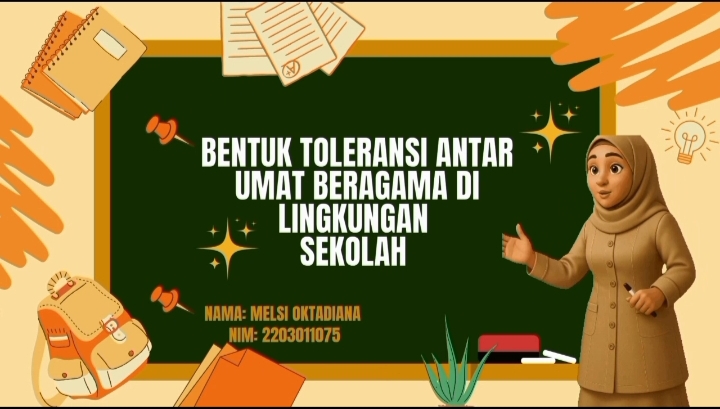 Modul berisi materi dari buku IPS Kelas VIII tentang bentuk toleransi antar umat beragama di sekolah. Siswa diminta mempelajari materi dan menjawab soal evaluasi dari buku.


